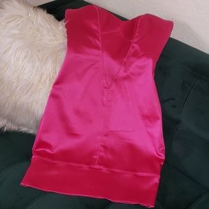 Bebe satin dress xs